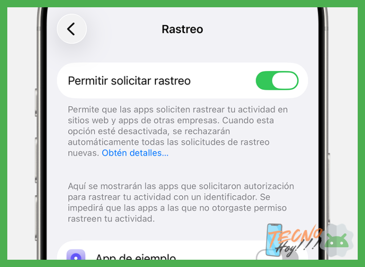 ¿Cómo puedo gestionar el seguimiento de anuncios en aplicaciones de un iPhone (iOS)?