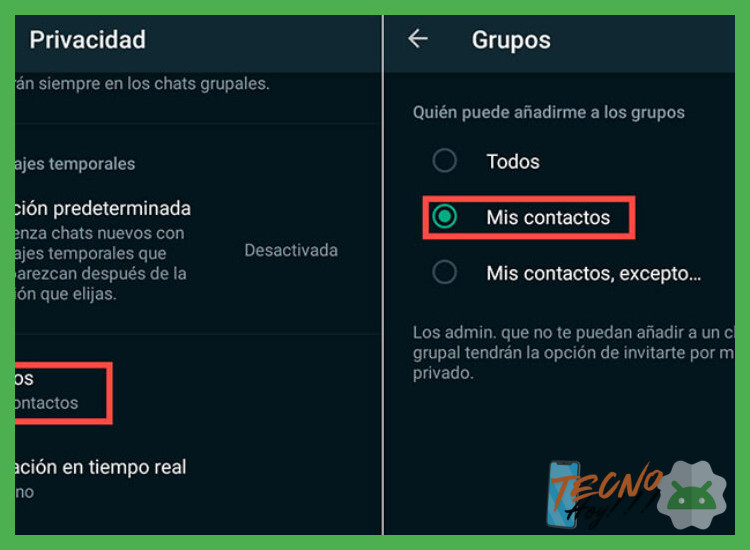 ¿Cómo se configura la privacidad dentro de la aplicación de WhatsApp para evitar que el contenido de los mensajes se muestre en la pantalla de bloqueo?