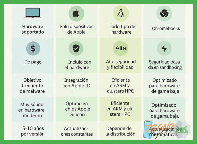 Lista completa de modelos y sistemas operativos afectados