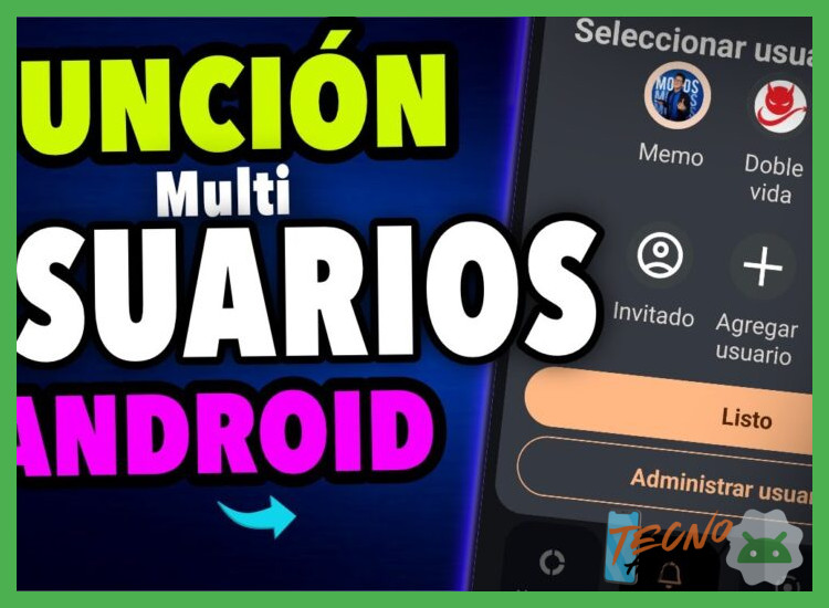 Método 2: Empleando la función de Usuario múltiple en Android