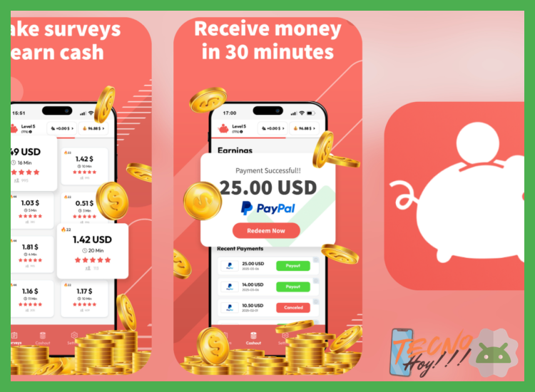 ¿Qué aplicaciones específicas para Android permiten generar ingresos reales y comprobables hoy en día?