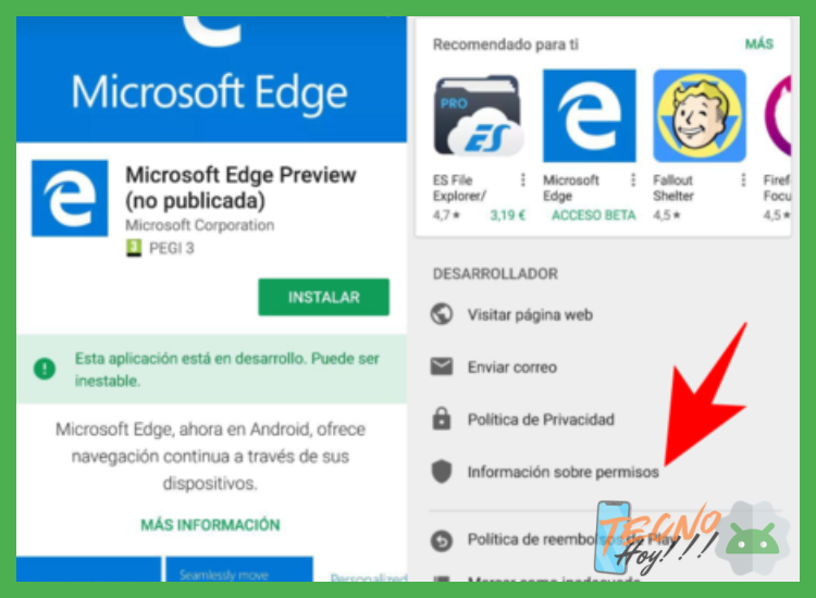 ¿Qué elementos de la ficha de la aplicación, como el desarrollador, las reseñas o los permisos, confirman su legitimidad y seguridad antes de la descarga?