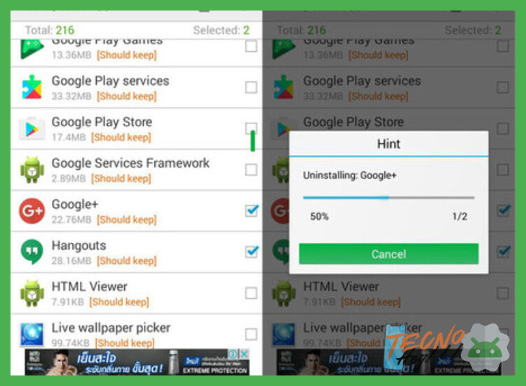 ¿Qué método es el más rápido para desinstalar múltiples apps sin root?