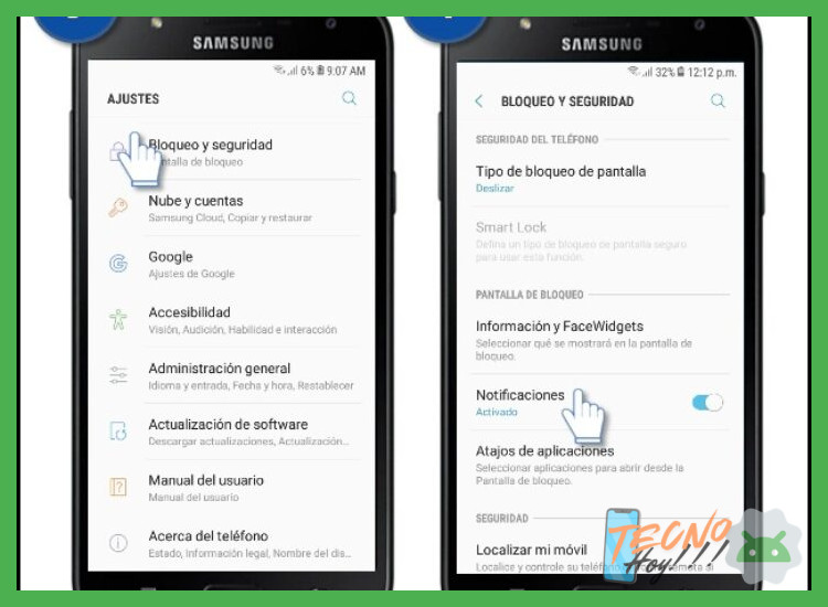 ¿Se puede ocultar el contenido de las notificaciones solo cuando el teléfono está bloqueado?